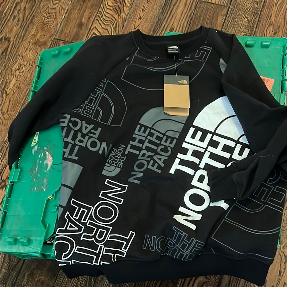 The North Face Black and White Graphic Hoodie